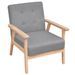 Fauteuil Gris clair Tissu 8 - Photo n°1