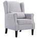 Fauteuil Gris clair Tissu Kiza - Photo n°1