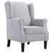 Fauteuil Gris clair Tissu Kiza - Photo n°3