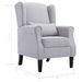 Fauteuil Gris clair Tissu Kiza - Photo n°9