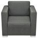 Fauteuil Gris foncé Tissu 4 - Photo n°4