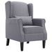 Fauteuil Gris foncé Tissu Kiza - Photo n°1
