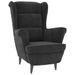 Fauteuil Gris foncé Velours 2 - Photo n°1