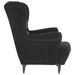 Fauteuil Gris foncé Velours 2 - Photo n°4