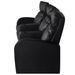 Fauteuil inclinable à 3 places Cuir synthétique Noir - Photo n°4