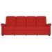 Fauteuil inclinable à 4 places Rouge bordeaux Similicuir - Photo n°1