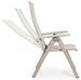 Fauteuil inclinable aluminium taupe Victorine - Photo n°3