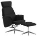 Fauteuil inclinable avec repose-pied Noir Similicuir 6 - Photo n°2