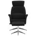 Fauteuil inclinable avec repose-pied Noir Similicuir 6 - Photo n°6