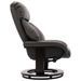 Fauteuil inclinable avec repose pieds simili cuir gris Panky - Photo n°4