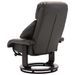 Fauteuil inclinable avec repose pieds simili cuir gris Panky - Photo n°11