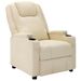 Fauteuil inclinable Blanc Similicuir - Photo n°1
