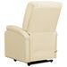 Fauteuil inclinable Crème Similicuir 4 - Photo n°6