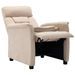 Fauteuil inclinable Crème Similicuir daim 2 - Photo n°3