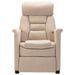 Fauteuil inclinable Crème Similicuir daim 2 - Photo n°4