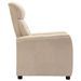 Fauteuil inclinable Crème Similicuir daim 2 - Photo n°5