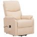 Fauteuil inclinable Crème Tissu - Photo n°3