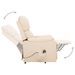 Fauteuil inclinable Crème Tissu - Photo n°6