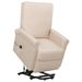 Fauteuil inclinable Crème Tissu 24 - Photo n°1