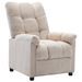 Fauteuil inclinable Crème Tissu Pako - Photo n°1