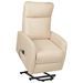 Fauteuil inclinable Crème Tissu Silencia - Photo n°1