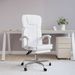 Fauteuil inclinable de bureau Blanc Similicuir - Photo n°1