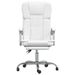 Fauteuil inclinable de bureau Blanc Similicuir - Photo n°3