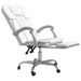 Fauteuil inclinable de bureau Blanc Similicuir - Photo n°6