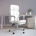 Fauteuil inclinable de bureau Blanc Similicuir - Photo n°2