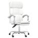 Fauteuil inclinable de bureau Blanc Similicuir - Photo n°1