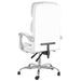 Fauteuil inclinable de bureau Blanc Similicuir - Photo n°5