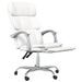 Fauteuil inclinable de bureau Blanc Similicuir - Photo n°6