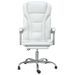 Fauteuil inclinable de bureau Blanc Similicuir - Photo n°3