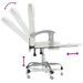 Fauteuil inclinable de bureau Blanc Similicuir - Photo n°8