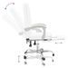 Fauteuil inclinable de bureau Blanc Similicuir - Photo n°8