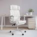 Fauteuil inclinable de bureau Blanc Similicuir - Photo n°1