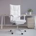 Fauteuil inclinable de bureau Blanc Similicuir - Photo n°1