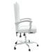 Fauteuil inclinable de bureau Blanc Similicuir - Photo n°4