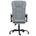 Fauteuil inclinable de bureau Gris clair Tissu - Photo n°3