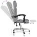 Fauteuil inclinable de bureau Gris clair Tissu - Photo n°8