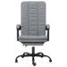 Fauteuil inclinable de bureau Gris clair Tissu - Photo n°3