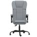 Fauteuil inclinable de bureau gris clair tissu - Photo n°3