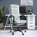 Fauteuil inclinable de bureau Gris clair Velours - Photo n°1