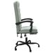 Fauteuil inclinable de bureau Gris clair Velours - Photo n°4