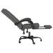 Fauteuil inclinable de bureau Gris foncé Tissu - Photo n°7