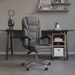 Fauteuil inclinable de bureau Gris Similicuir - Photo n°1