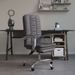 Fauteuil inclinable de bureau Gris Similicuir - Photo n°1