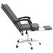 Fauteuil inclinable de bureau Gris Similicuir - Photo n°7