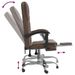 Fauteuil inclinable de bureau Marron Similicuir - Photo n°8