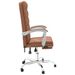 Fauteuil inclinable de bureau Marron Similicuir - Photo n°4